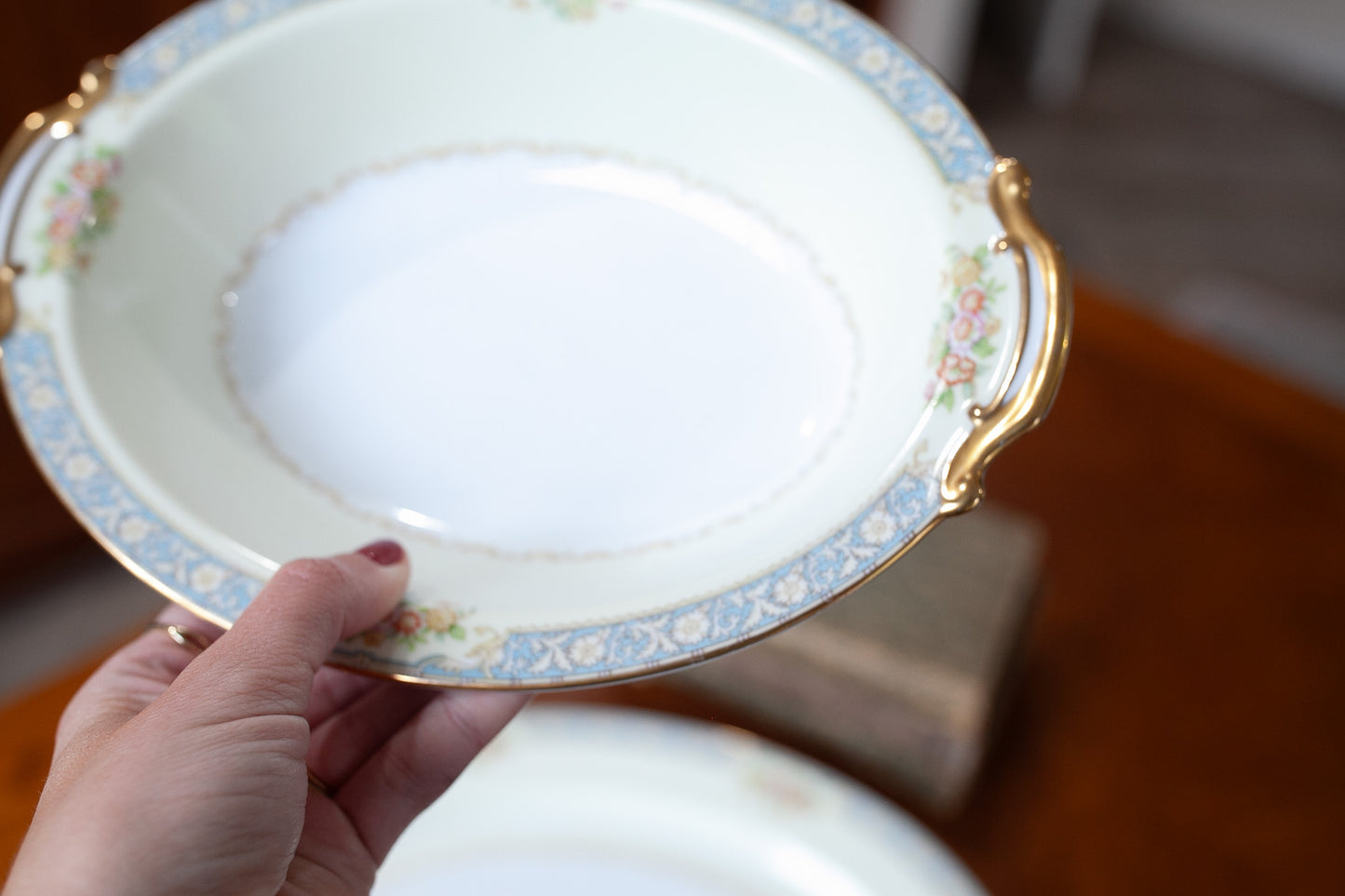 Vintage China Bowl- Noritake Royce -Oval Vegetable Bowl
