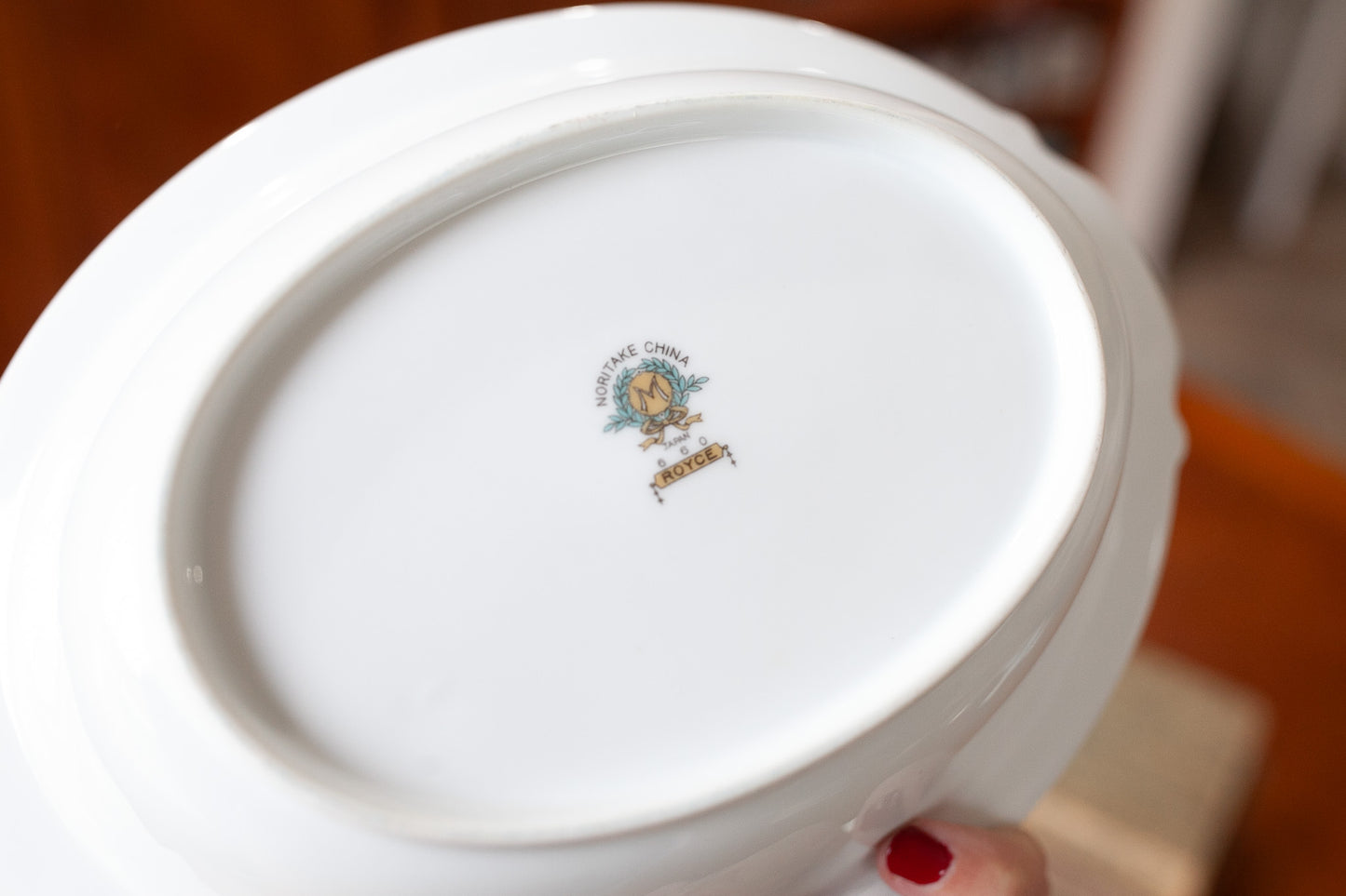 Vintage China Bowl- Noritake Royce -Oval Vegetable Bowl