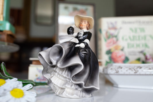 Vintage Napco Lady - Porcelain Figurine - Top o the Hill