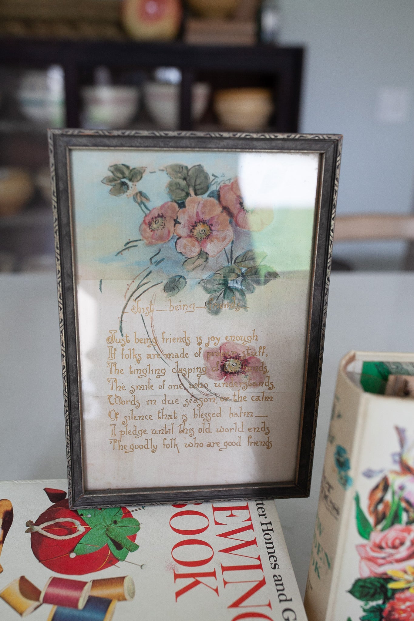 Vintage Poem- Vintage Painted Artwork