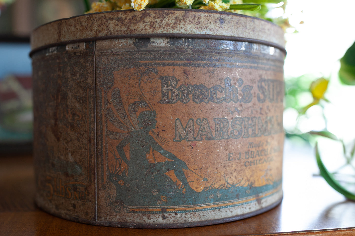 Vintage Marshmallow Tin - Brach's Supreme Marshmallows