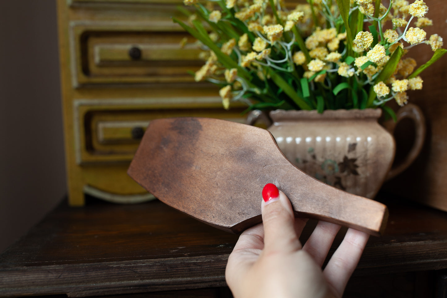 Vintage Fish Stamp- Cookie Stamp - Fish - Wooden Carved Fish