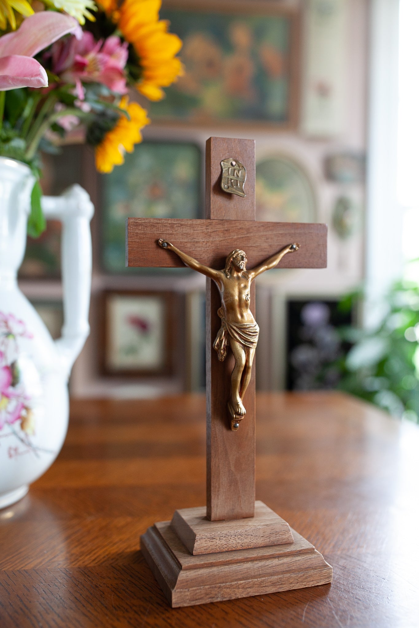 Vintage Wooden Crucifix