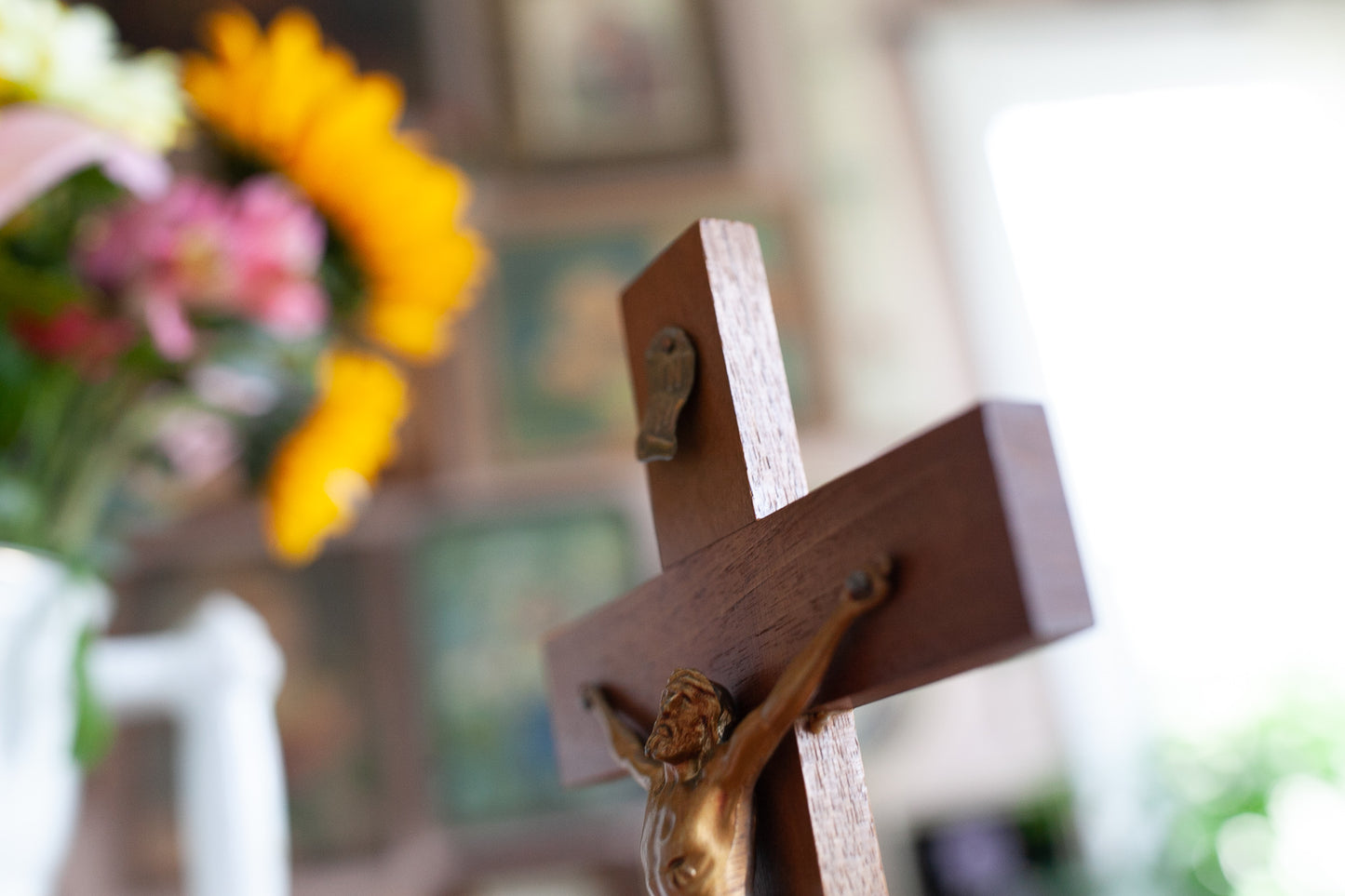 Vintage Wooden Crucifix