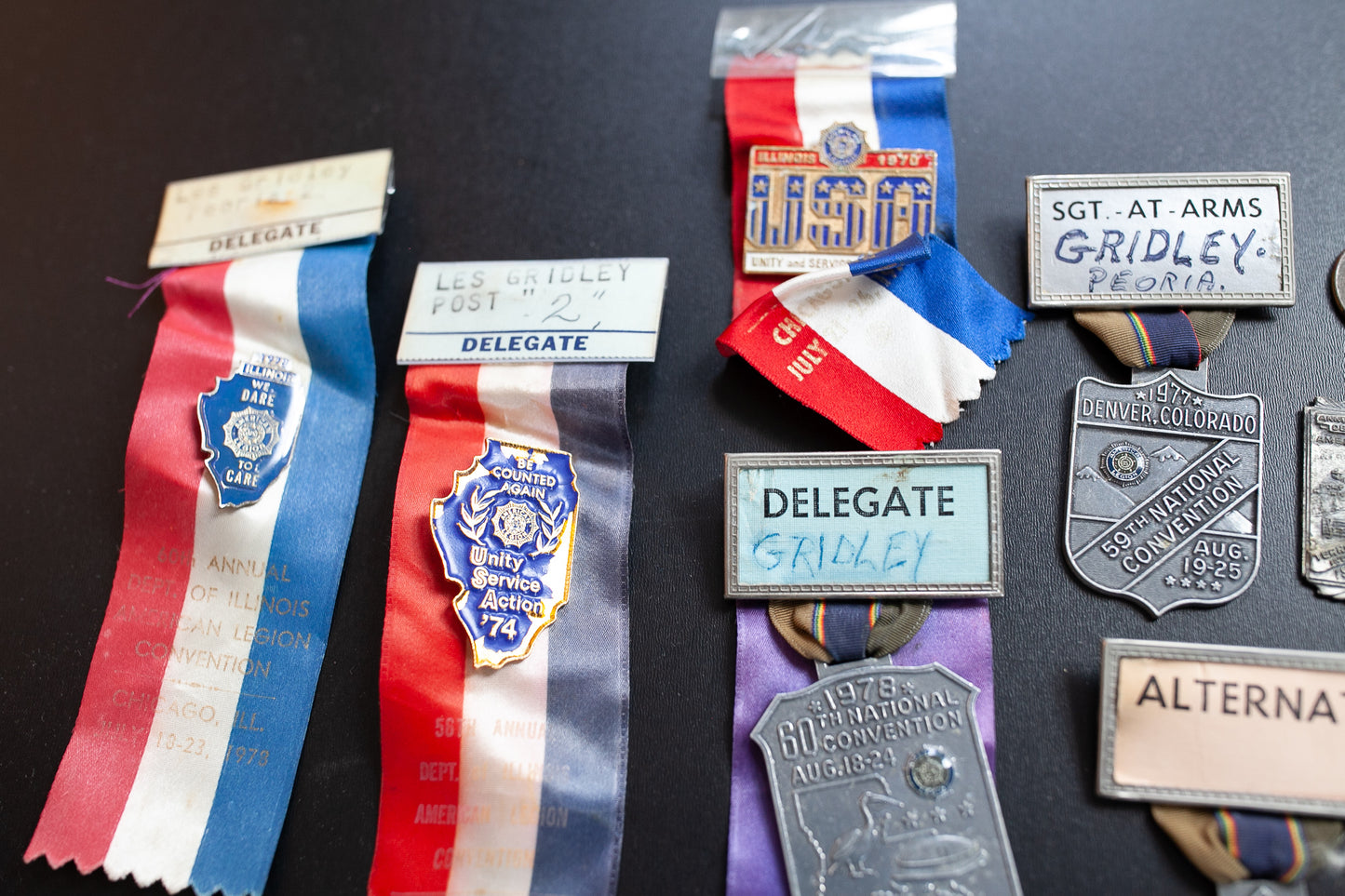 Vintage Ribbons - Medals, Pins - Convention Ribbons