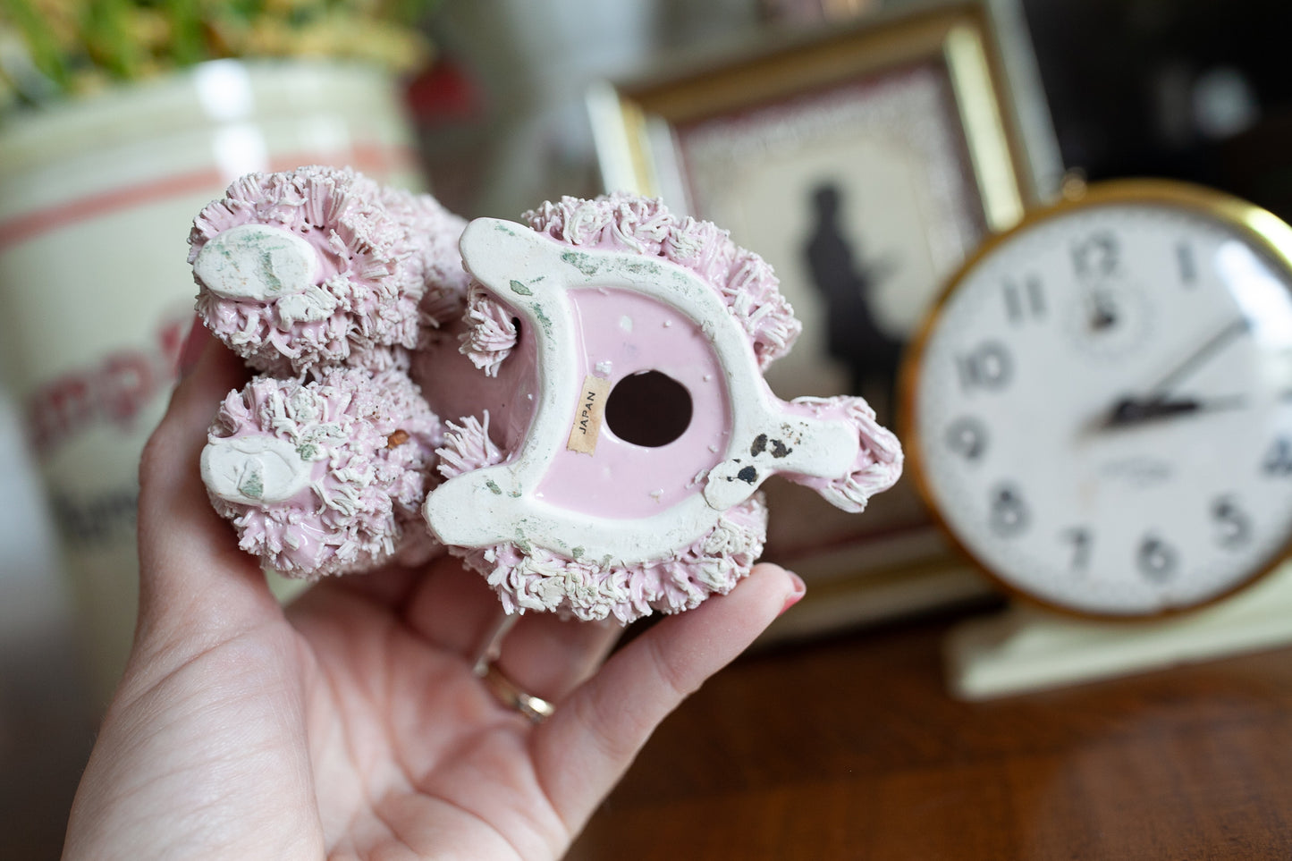 Vintage Pink Poodle - Spaghetti Trim Poodle