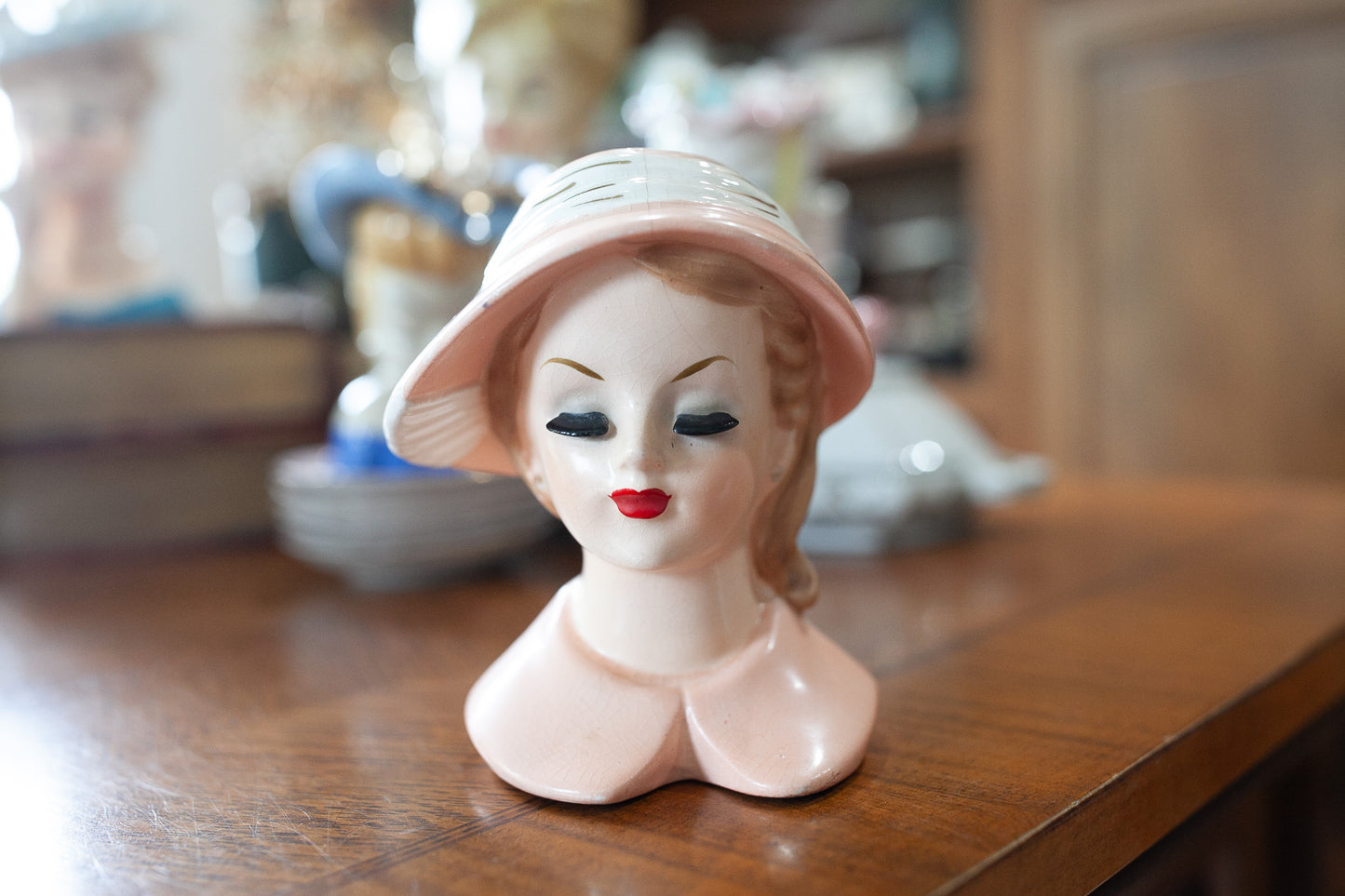 Napco Head Vase- Vintage Lady Head Vase