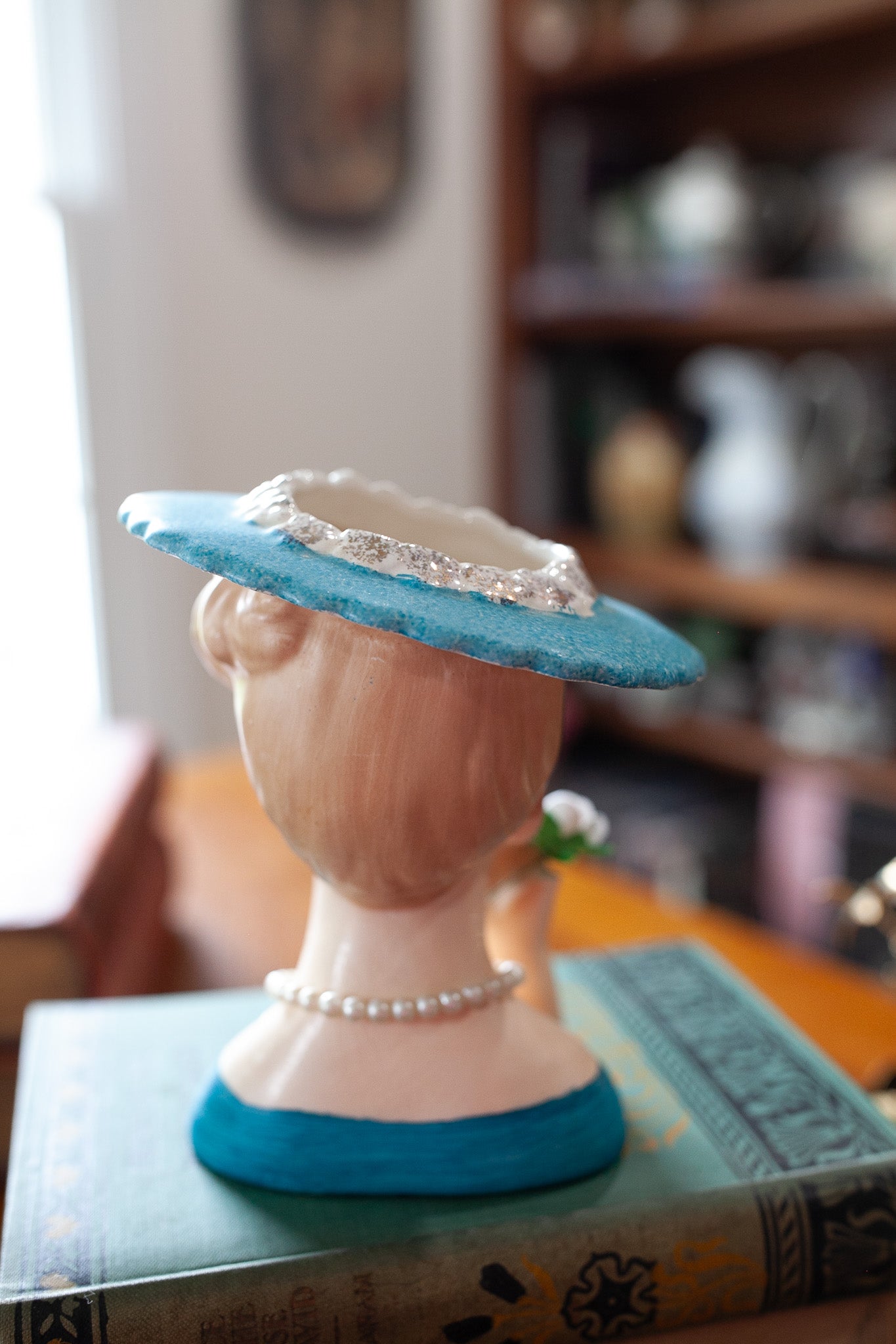 Vintage Lady Head Vase Napco