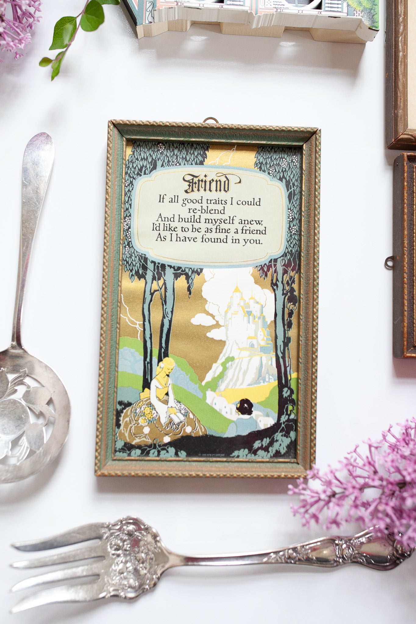 Framed print by Buckbee-Brehm- Friend Poem -Friendship gift