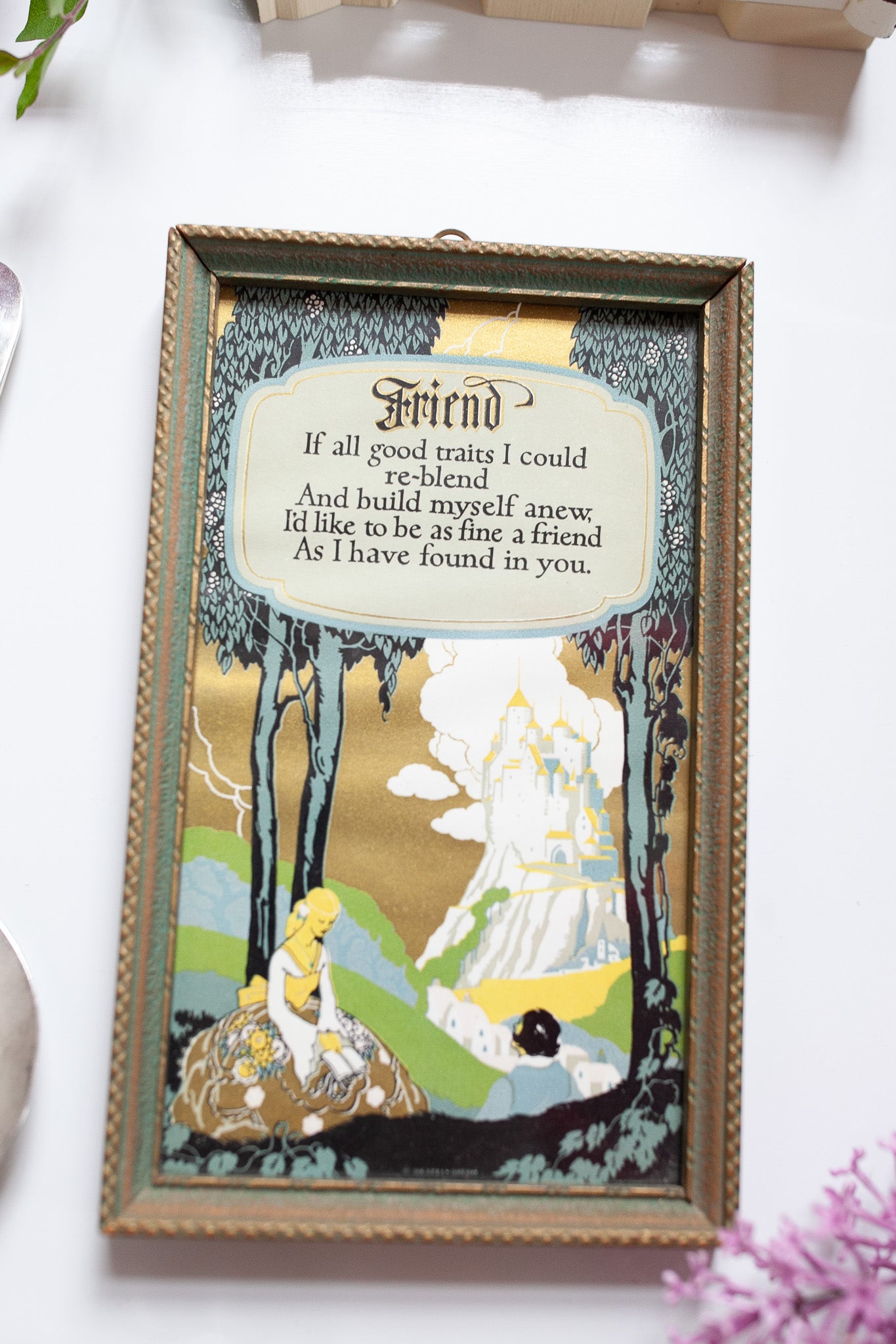 Framed print by Buckbee-Brehm- Friend Poem -Friendship gift