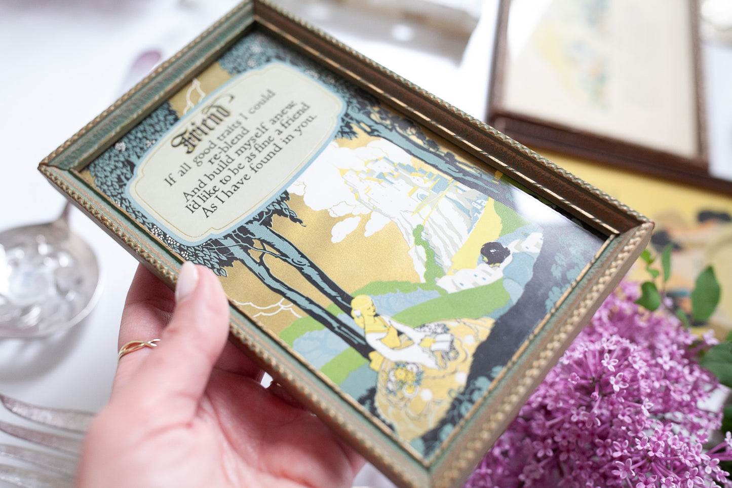 Framed print by Buckbee-Brehm- Friend Poem -Friendship gift