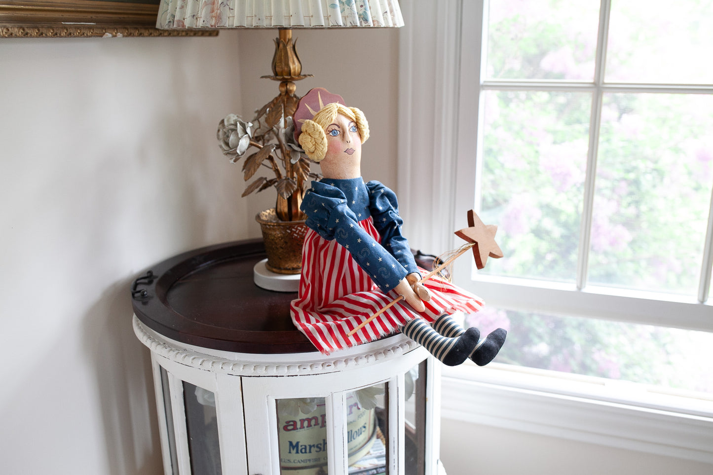 Vintage Doll - American Flag Dress Doll