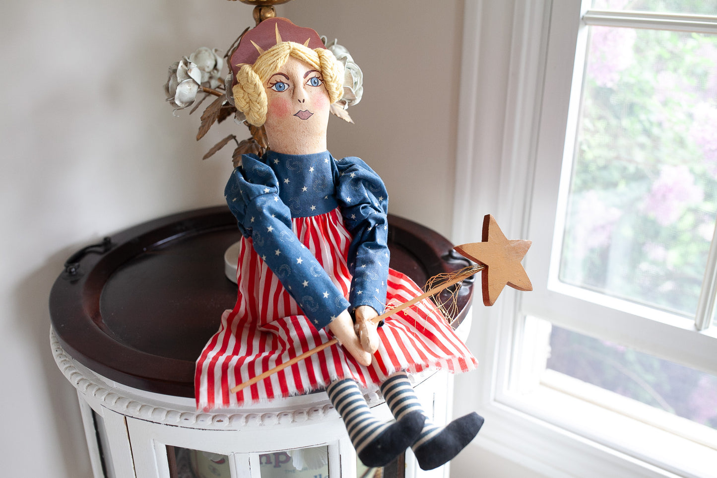 Vintage Doll - American Flag Dress Doll