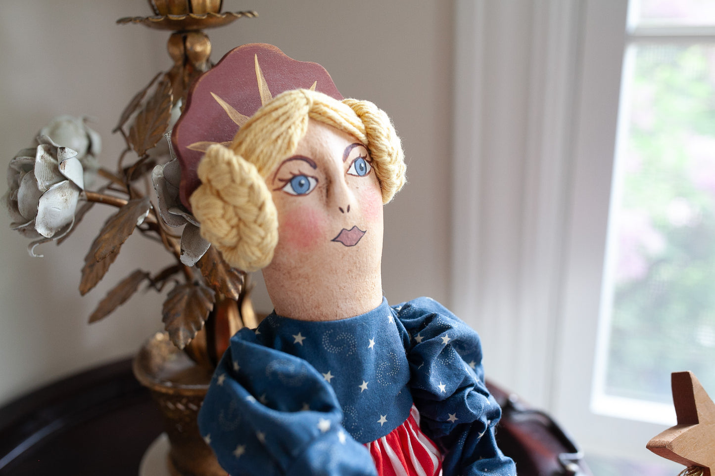 Vintage Doll - American Flag Dress Doll