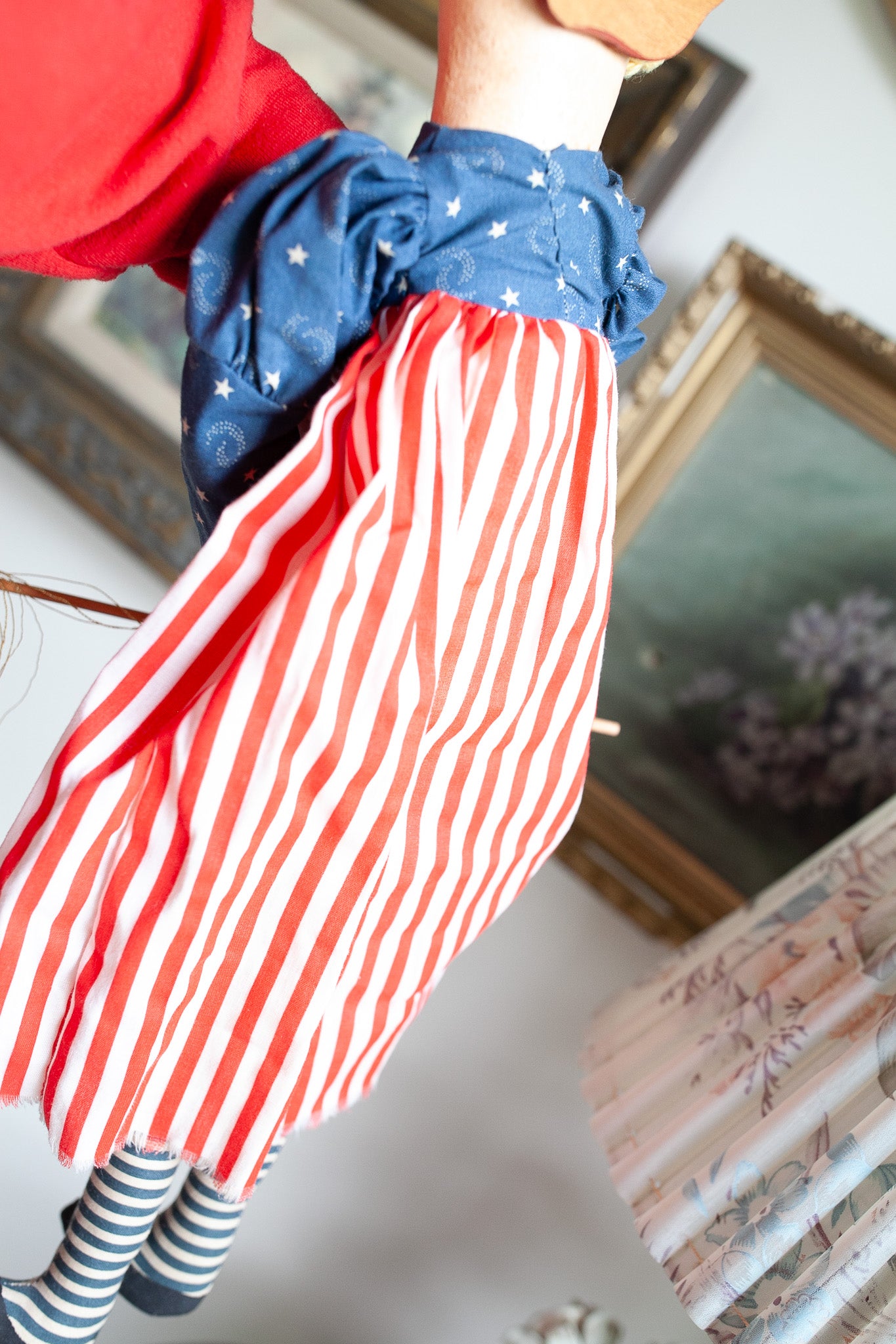 Vintage Doll - American Flag Dress Doll