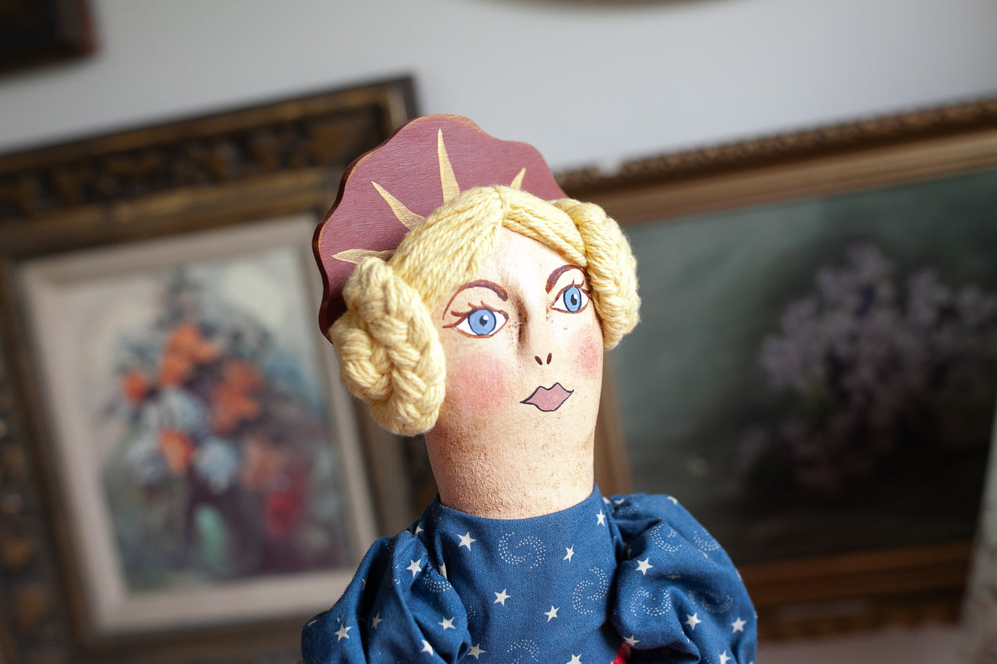 Vintage Doll - American Flag Dress Doll