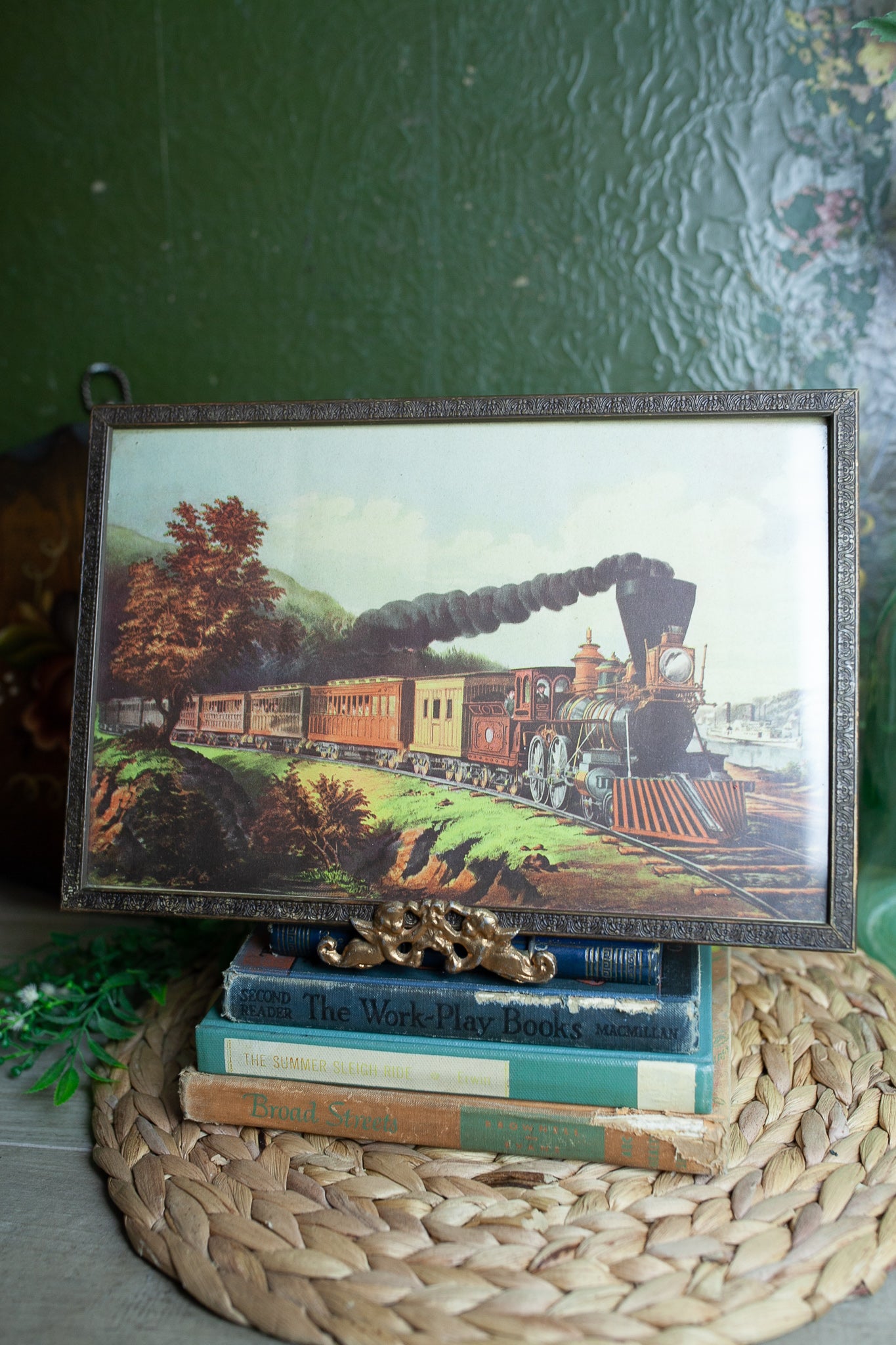Vintage Train Art - Train Framed Artwork