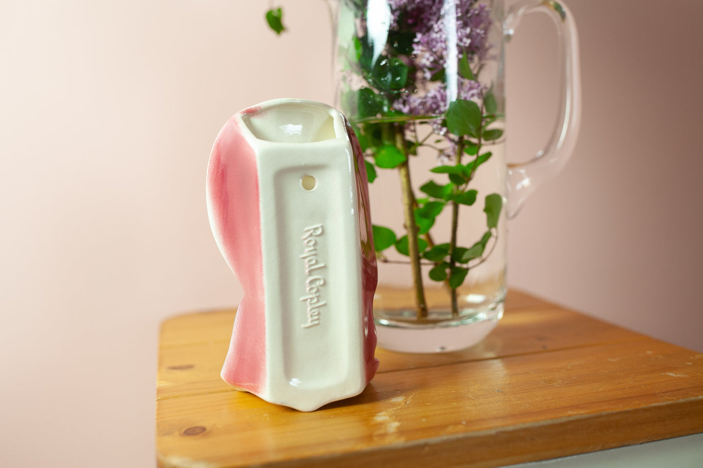 Vintage Head Vase - Lady Head Vase- Royal Copley Wall Pocket