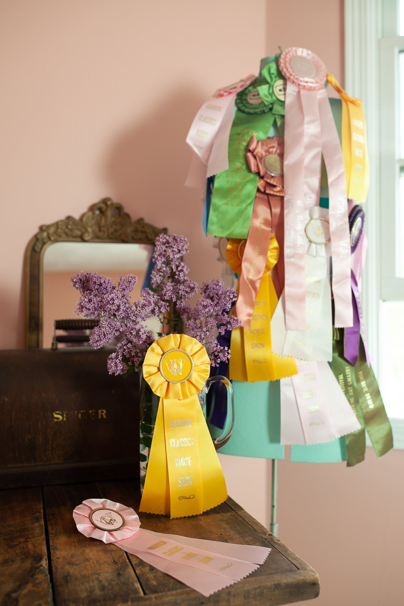 Vintage Prize Ribbon - Yellow Prize Ribbon