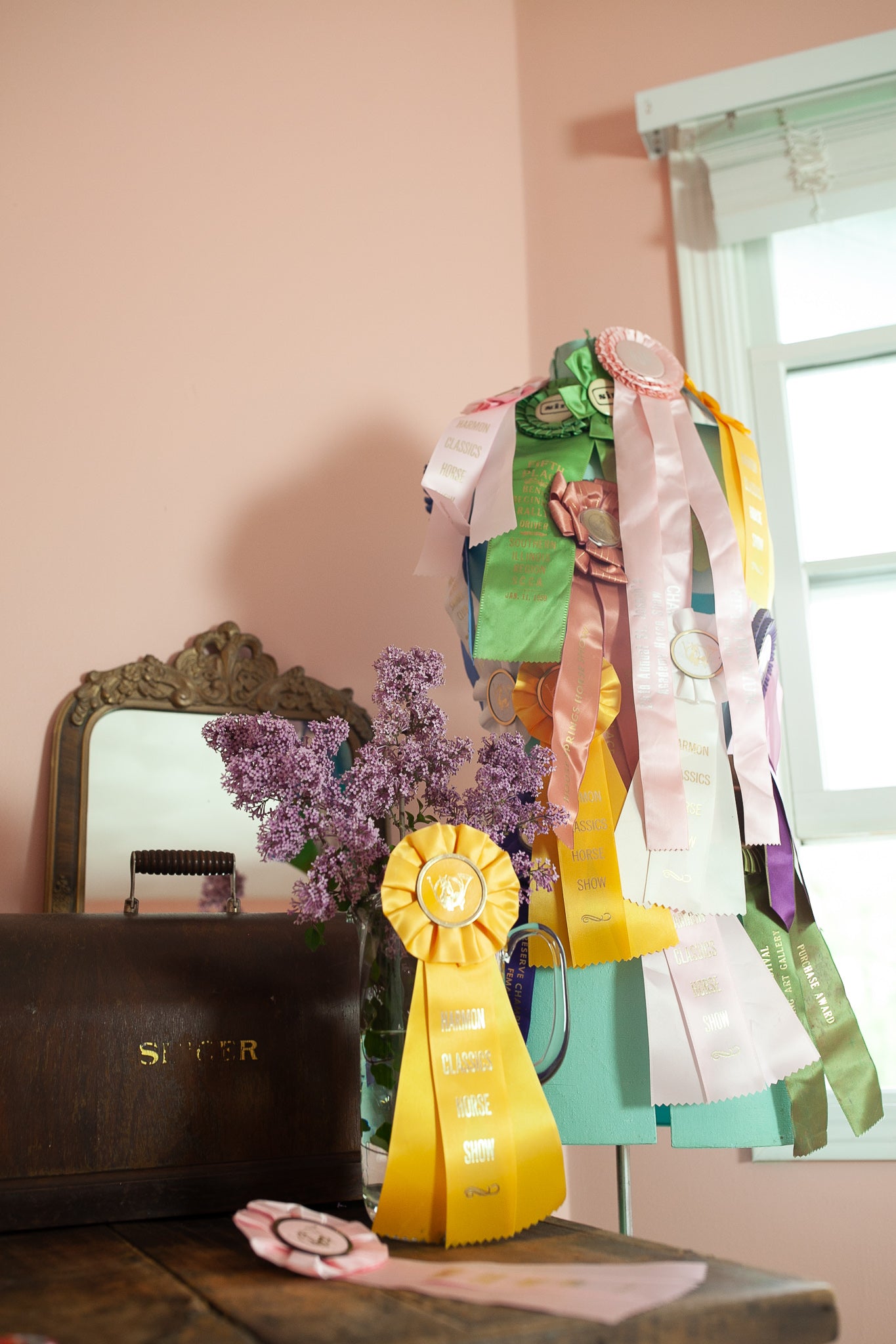 Vintage Prize Ribbon - Yellow Prize Ribbon