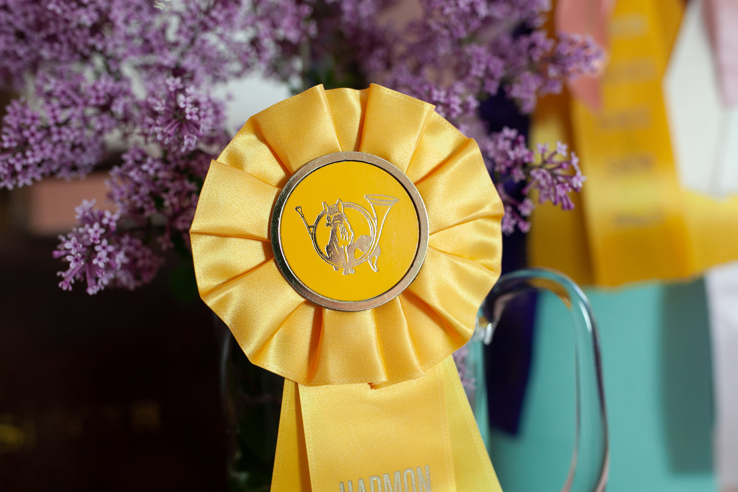 Vintage Prize Ribbon - Yellow Prize Ribbon