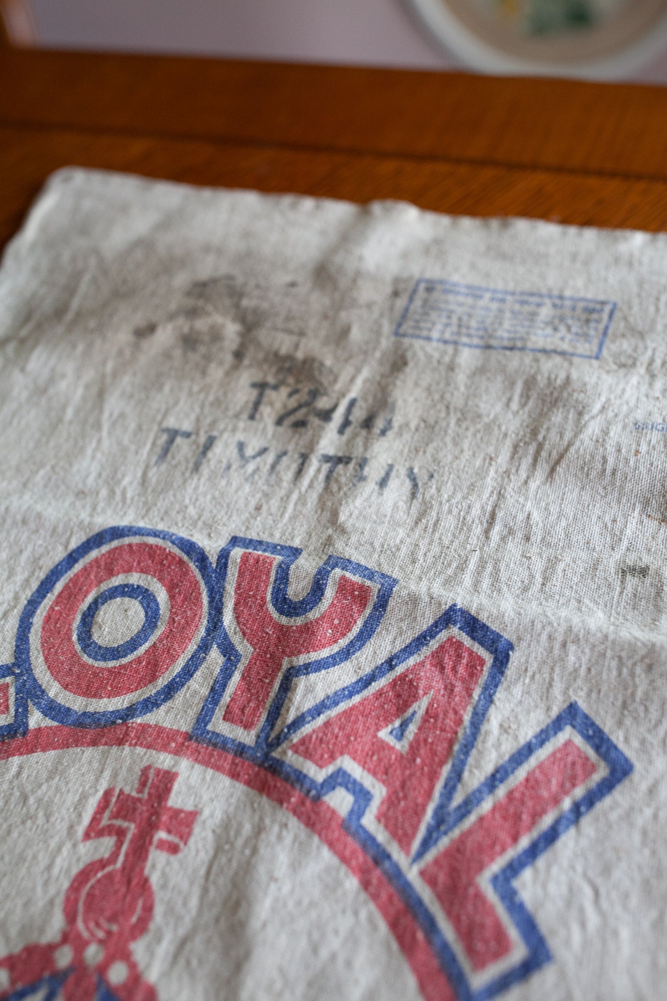 vintage Seed Sack- Loyal Crown Graphic - Loyal Seeds Indiana