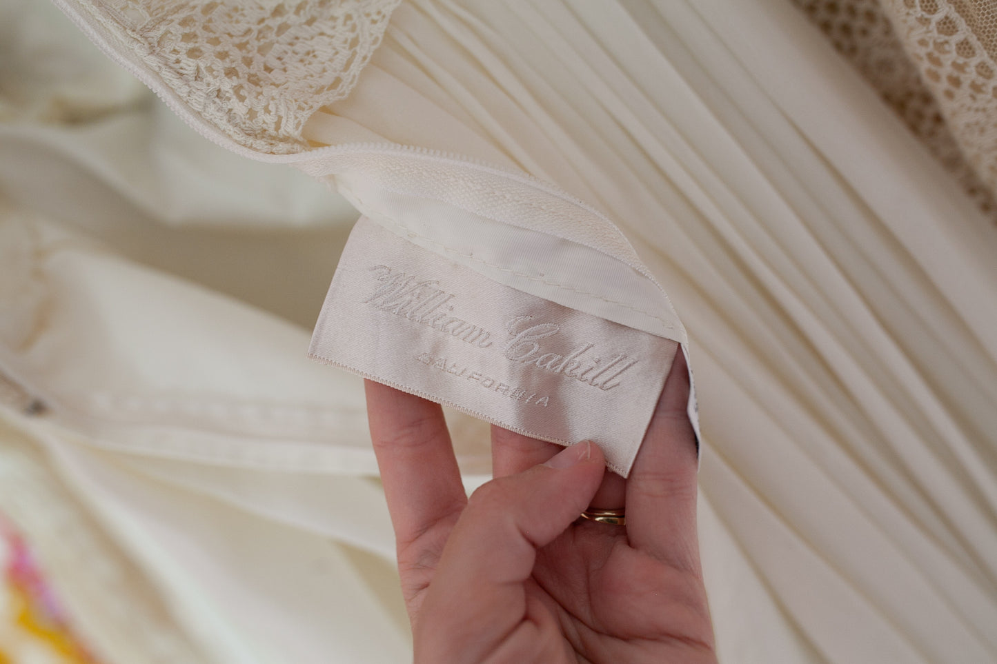 Vintage Wedding Dress- 1970's Dress -William Cahill