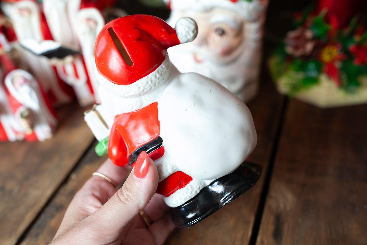 Vintage Santa Bank- Santa Claus