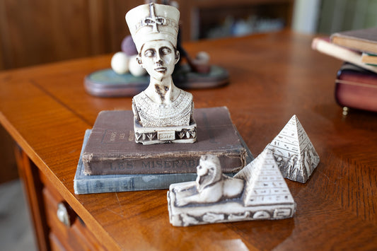 Egyptian Decor - Statues - Pyramid - Vintage Souvenirs