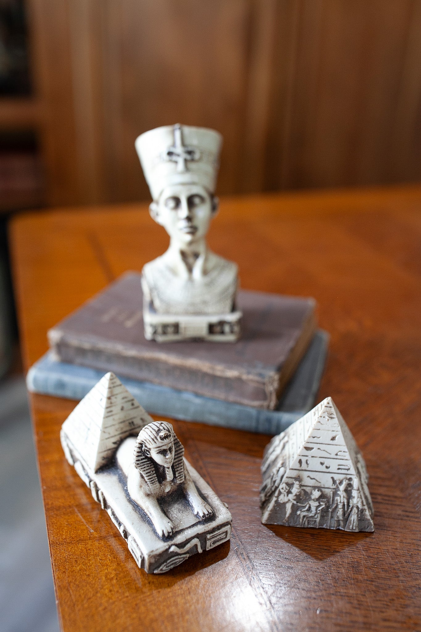 Egyptian Decor - Statues - Pyramid - Vintage Souvenirs