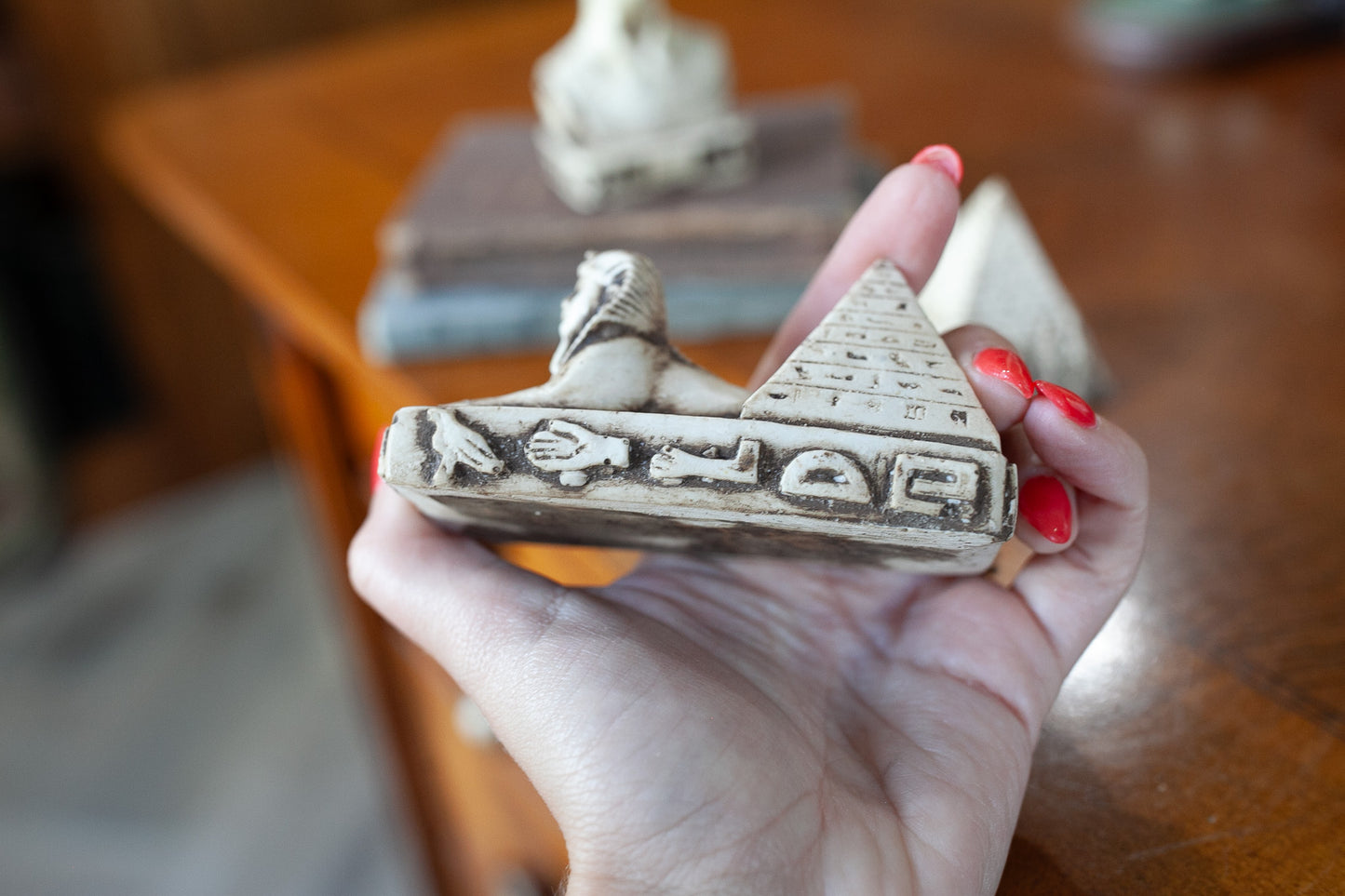Egyptian Decor - Statues - Pyramid - Vintage Souvenirs