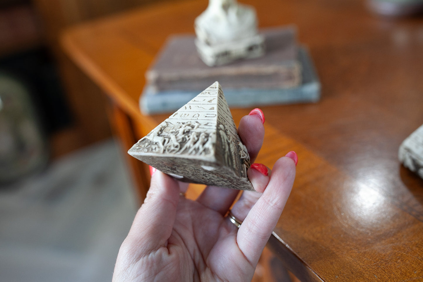 Egyptian Decor - Statues - Pyramid - Vintage Souvenirs