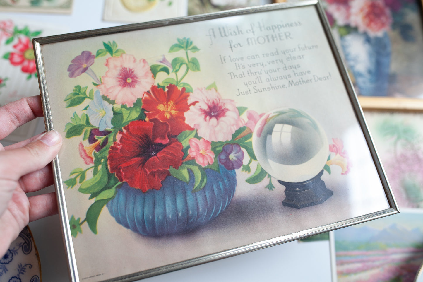 Vintage Mother Art - Mother Artwork- Vintage Florals