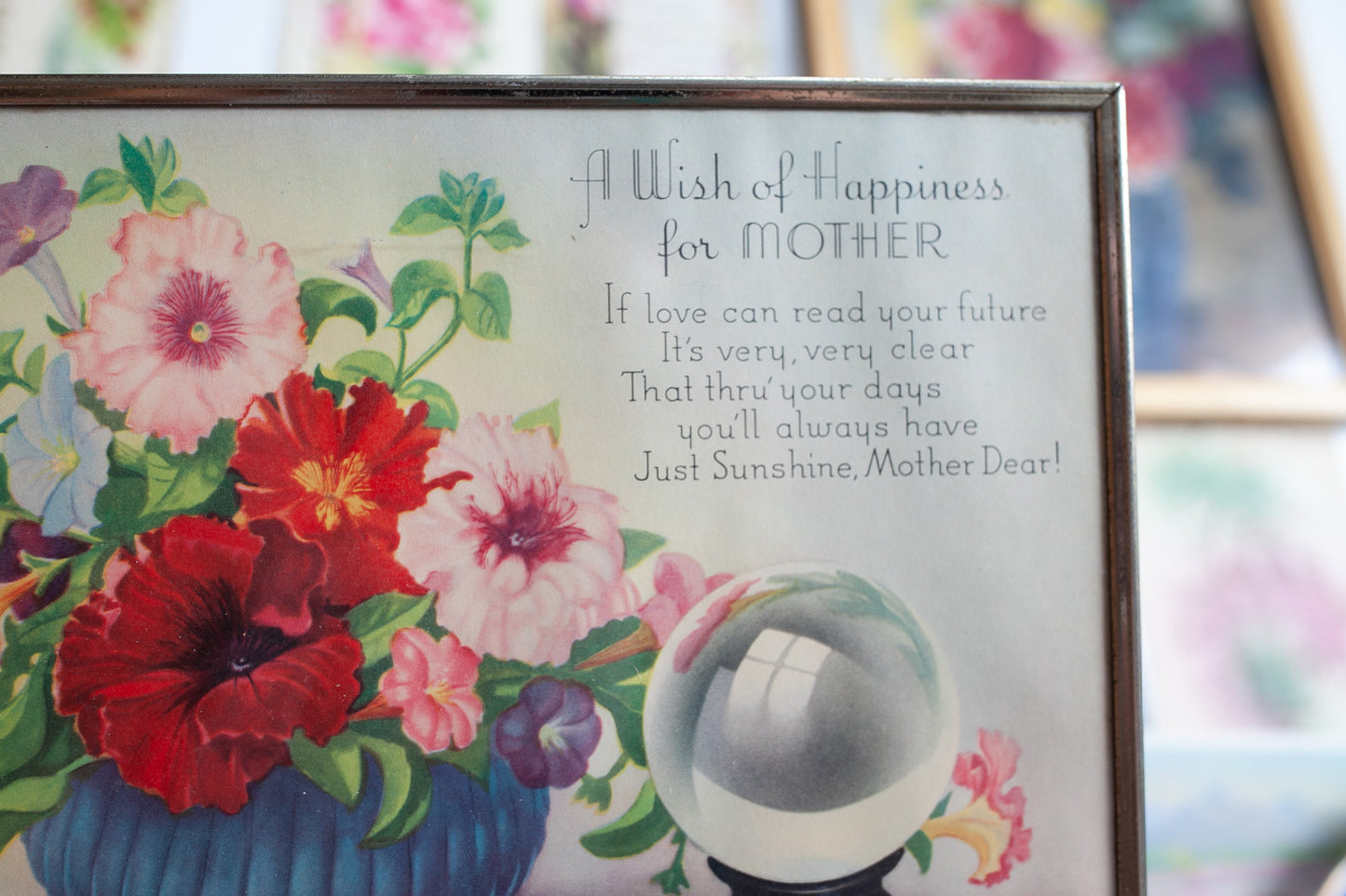 Vintage Mother Art - Mother Artwork- Vintage Florals