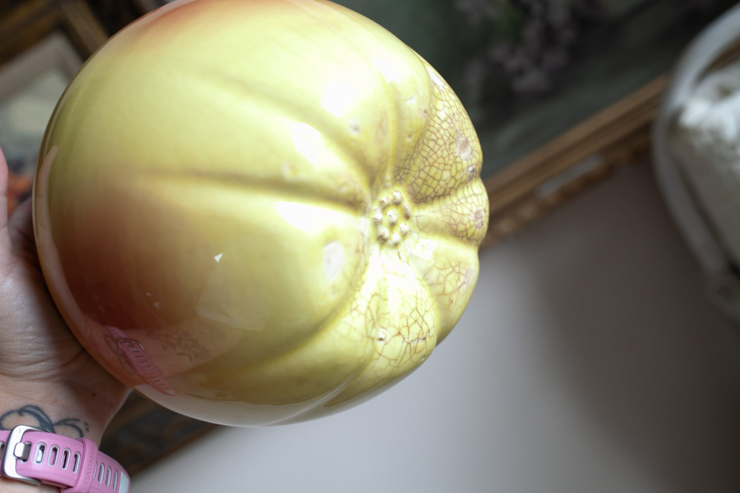 Vintage Apple Cookie Jar -McCoy Cookie Jar- Blushing Apple