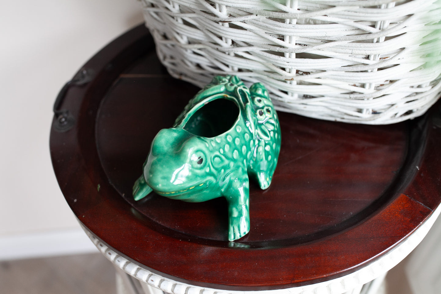 Vintage Mccoy Frog Planter