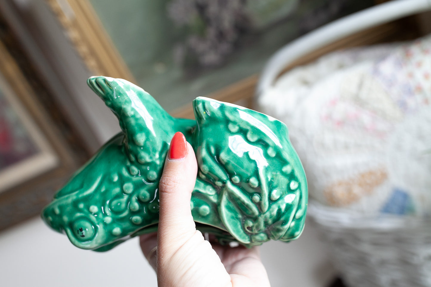 Vintage Mccoy Frog Planter