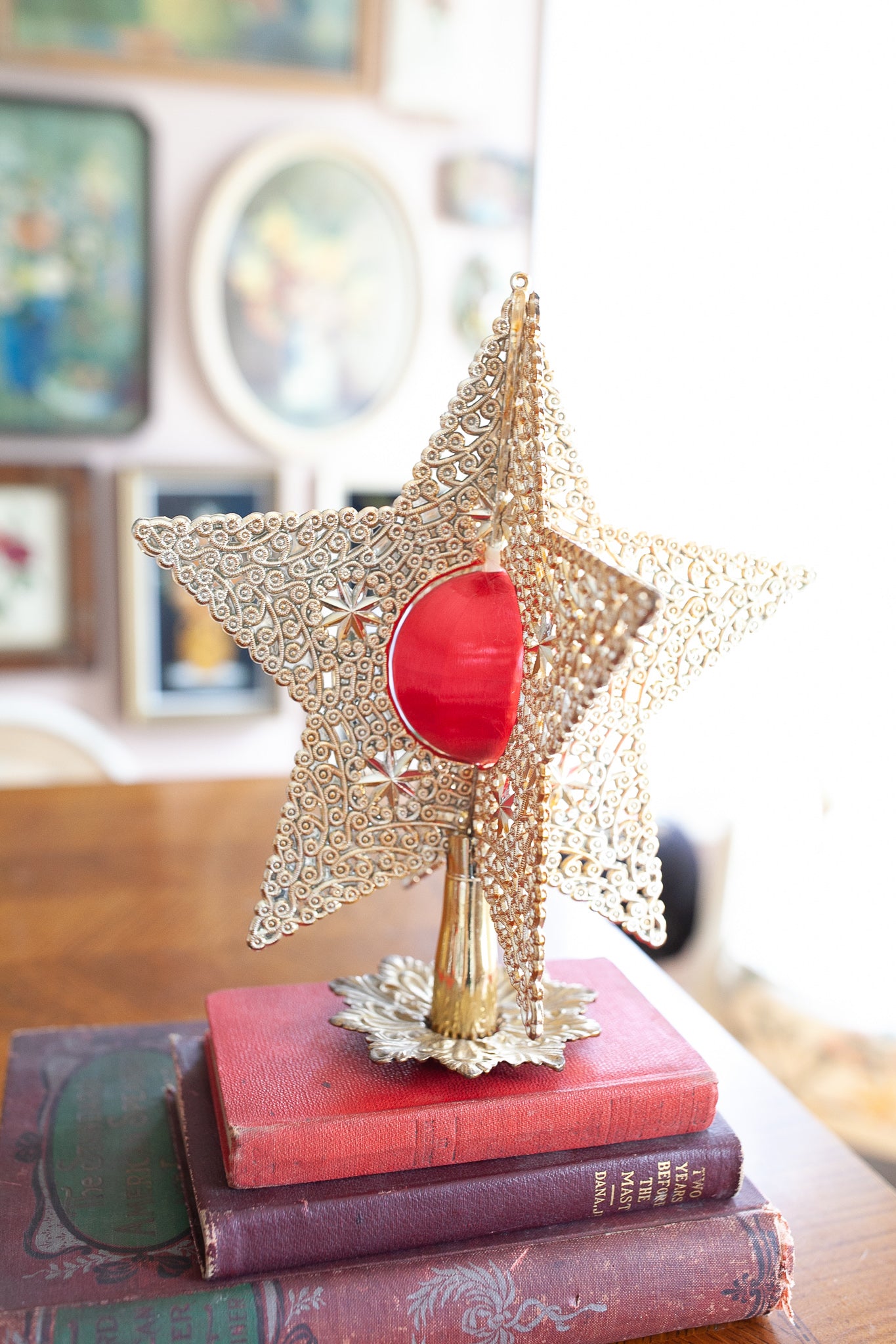 Vintage Christmas Tree Topper Star