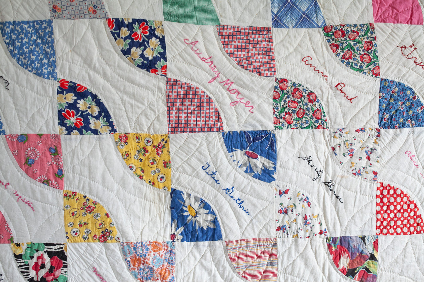 Vintage Quilt- Quilt- Autograph Quilt -1940s