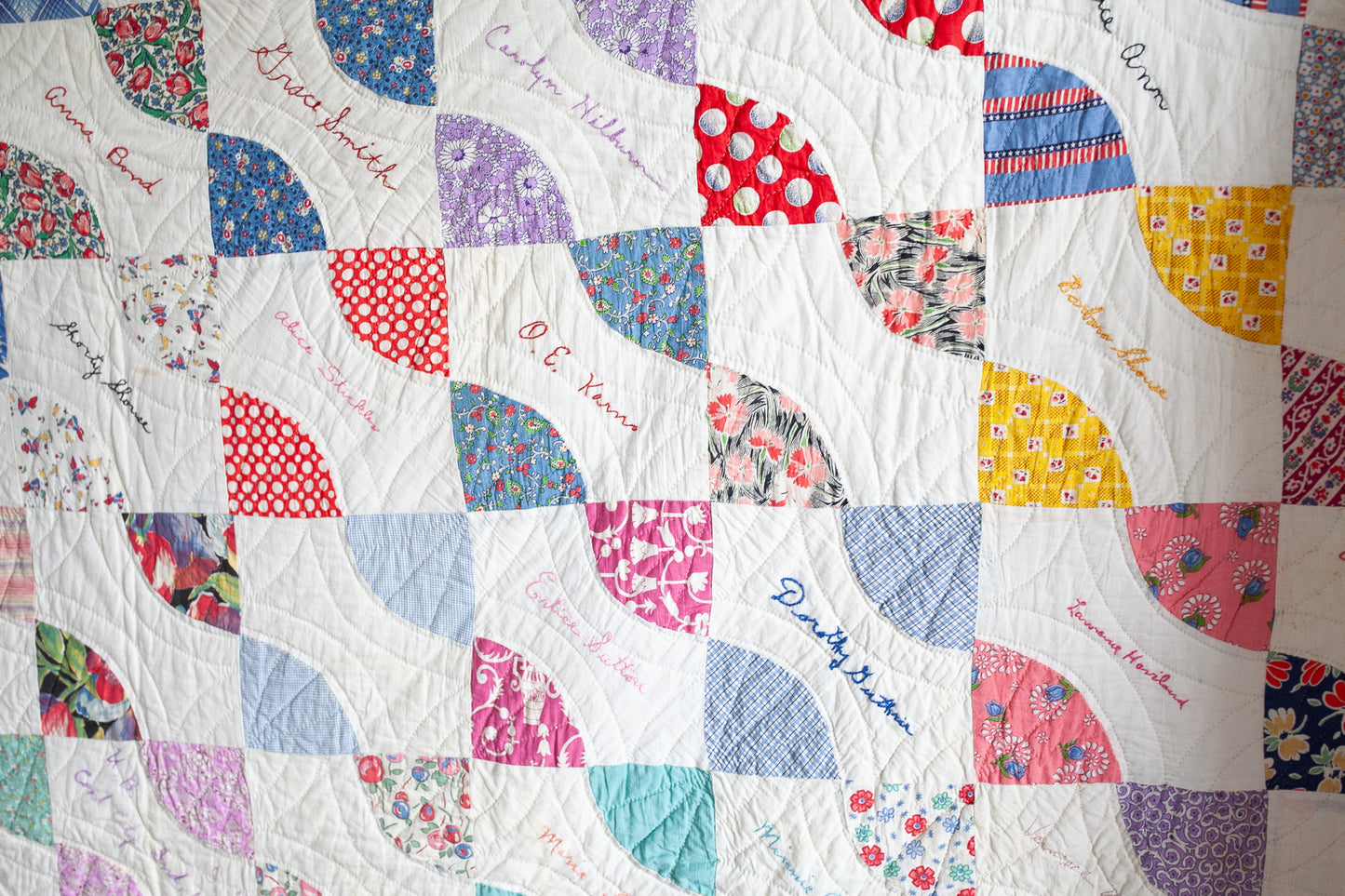 Vintage Quilt- Quilt- Autograph Quilt -1940s