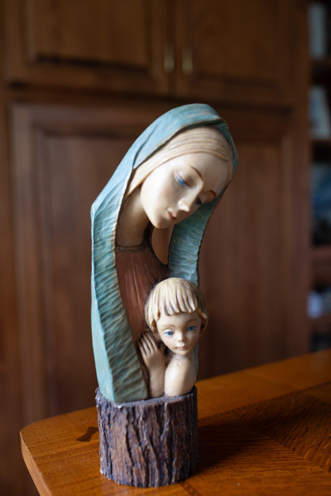 Vintage Mary and Jesus Statue- Madonna and Child -Made in Italy