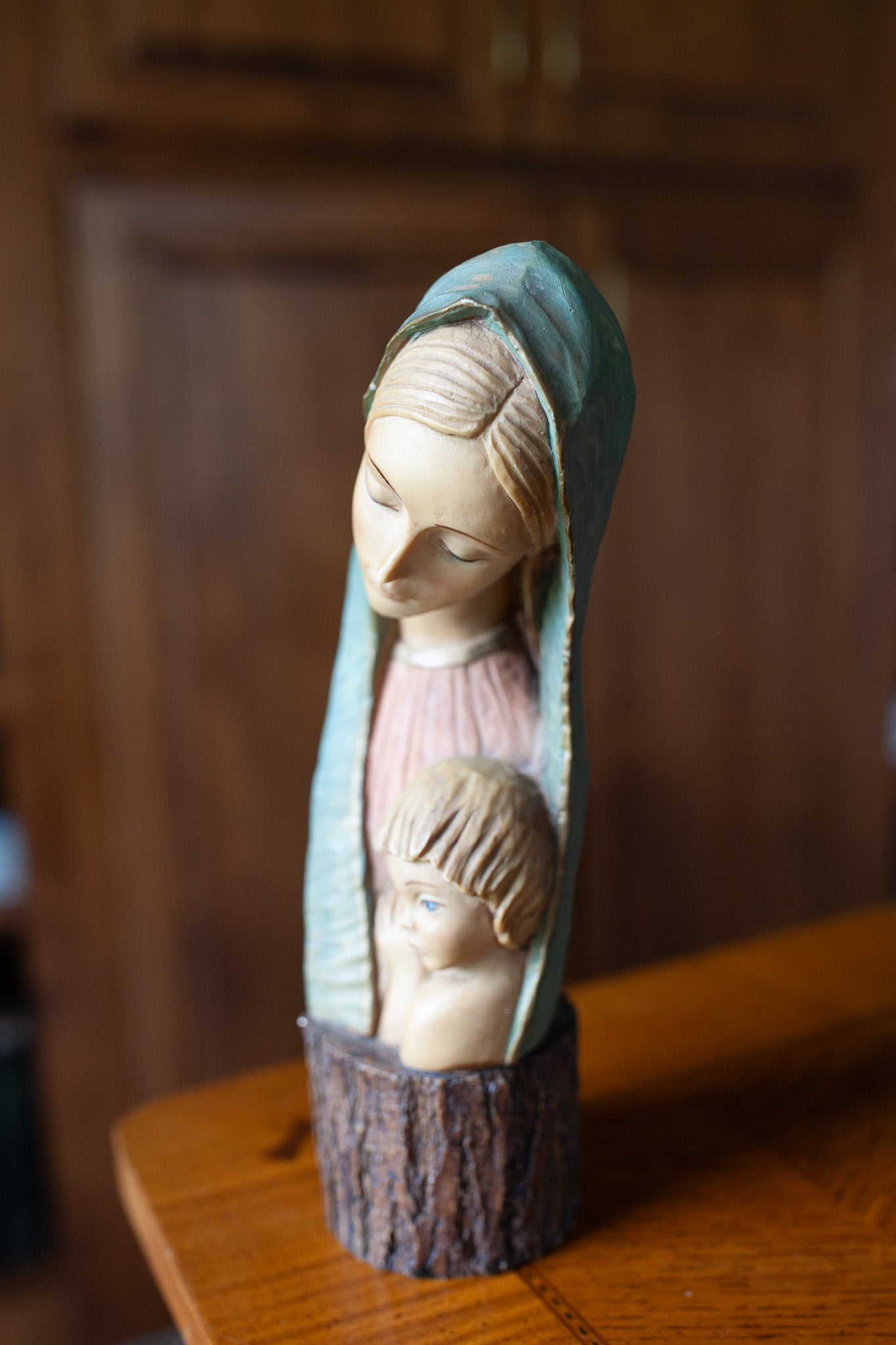 Vintage Mary and Jesus Statue- Madonna and Child -Made in Italy