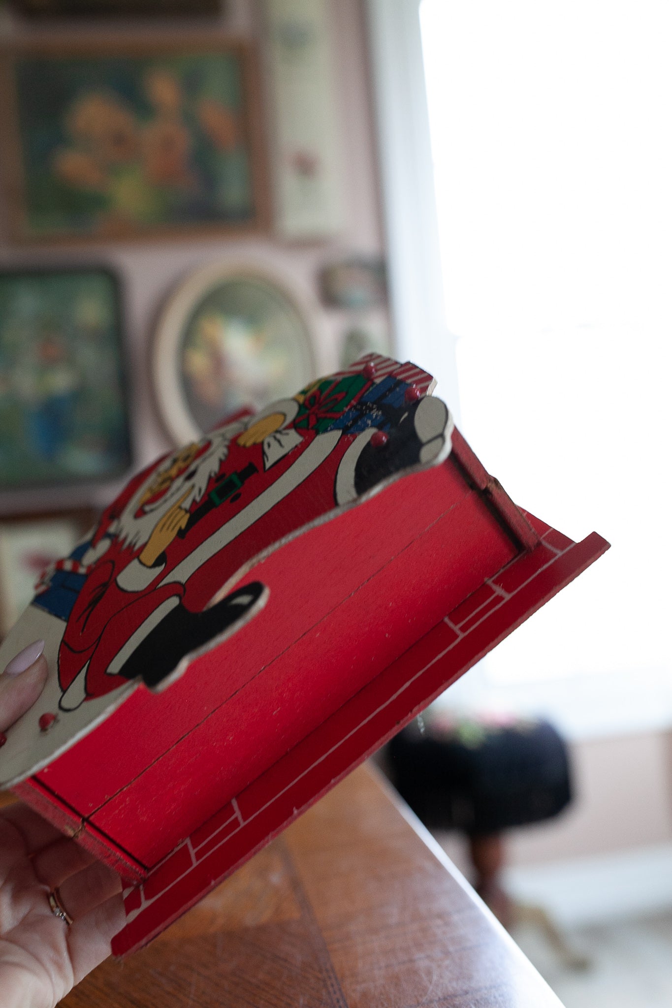 Vintage Christmas Card Holder