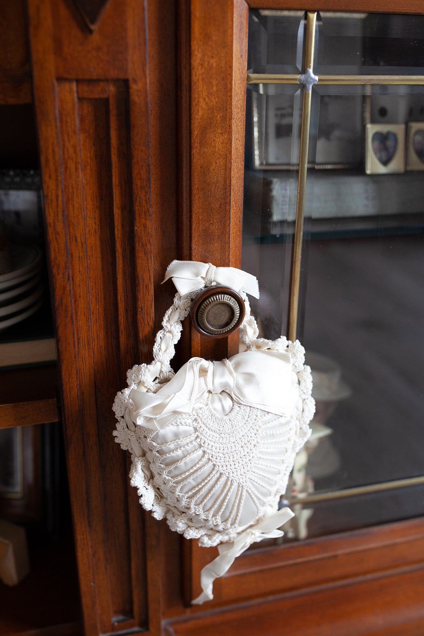 Vintage Crochet Heart Pin Cushion - Pin Cushion Heart