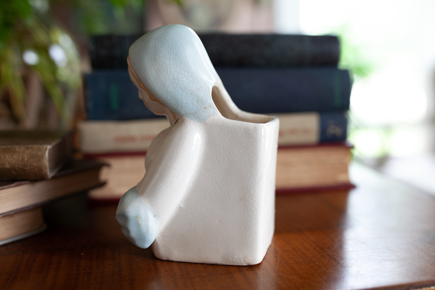 Vintage Mary Statue - Mary Vase- Planter