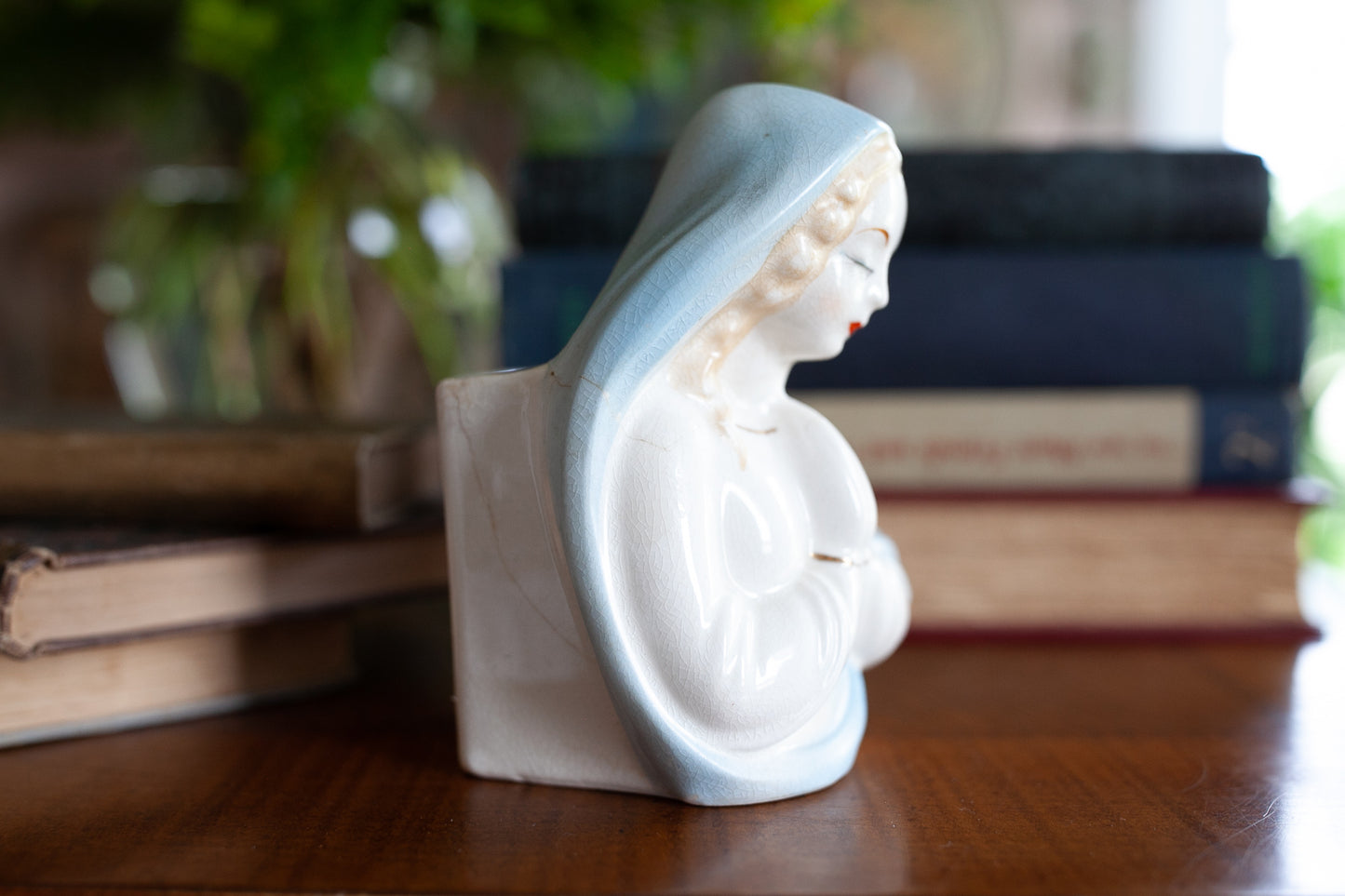 Vintage Mary Statue - Mary Vase- Planter