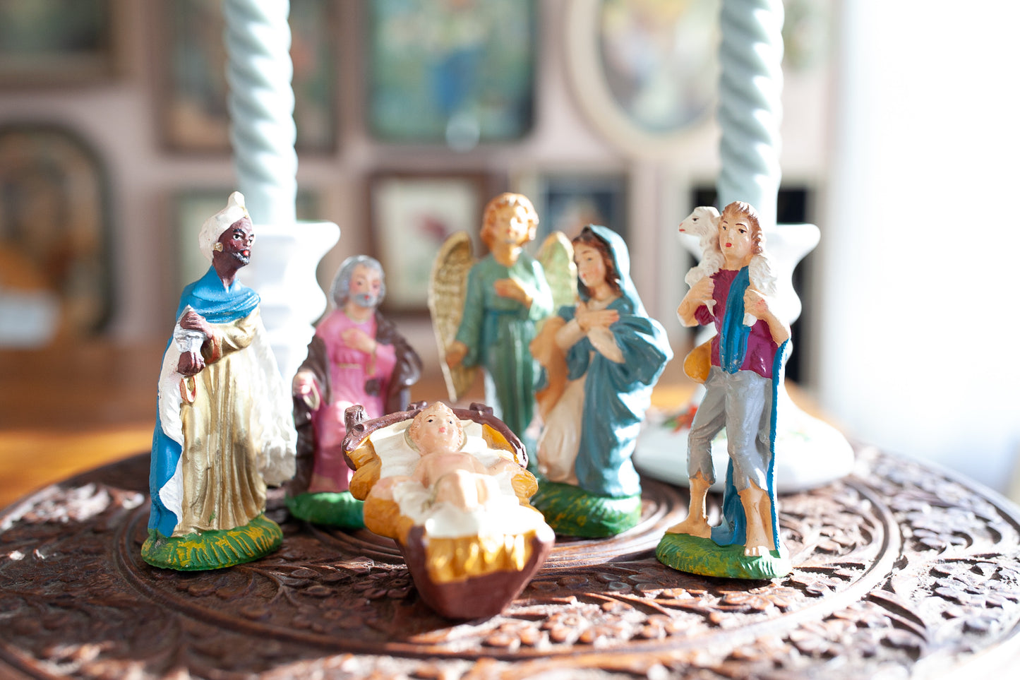 Vintage Nativity Scene Figurines- Made in Italy