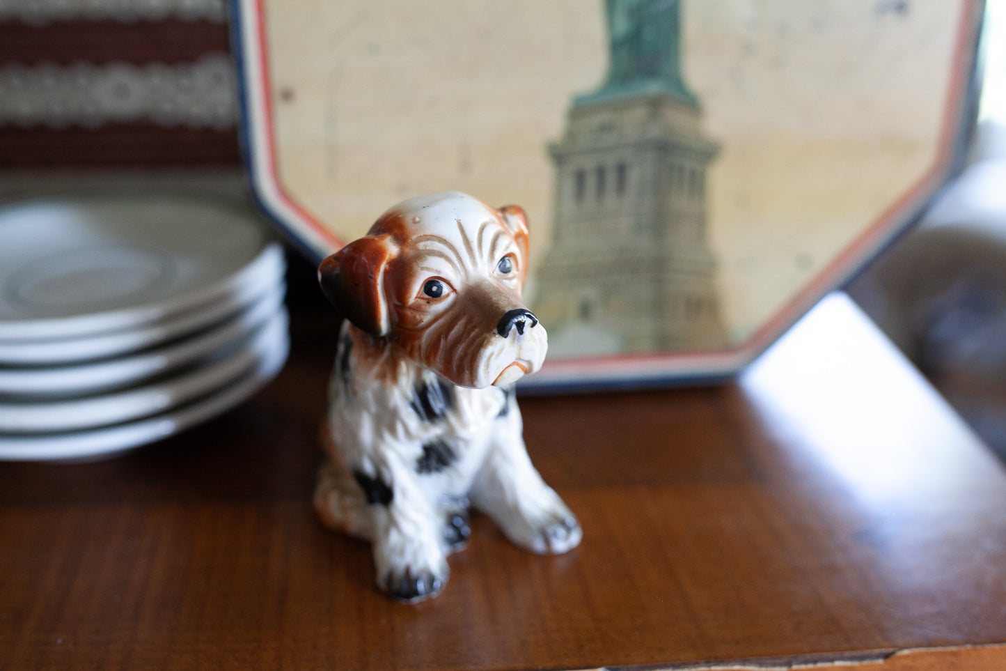 Vintage Dog Statue - Porcelain Dog
