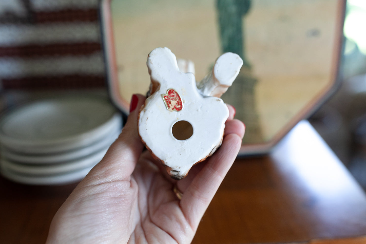 Vintage Dog Statue - Porcelain Dog