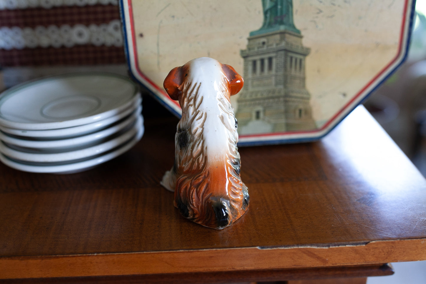 Vintage Dog Statue - Porcelain Dog
